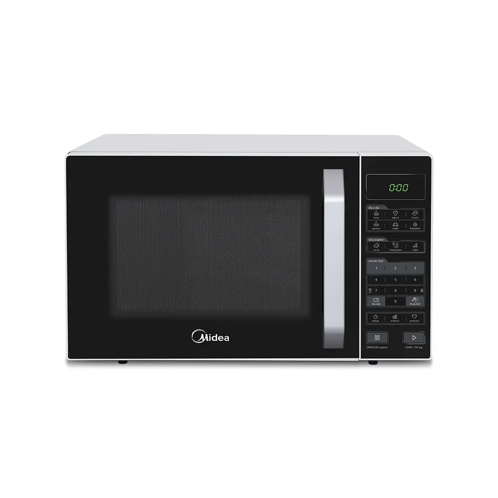 Micro-ondas Midea 27 Litros - MXSA27P, Branco / Preto 127V