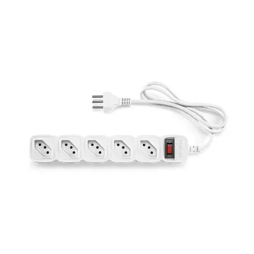 [FLTSMS2] Filtro de Linha Intelbras c/ 5 Tomadas (Branco)